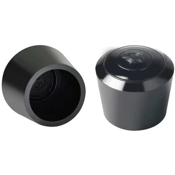 QQU-16 Tuolinjalan Suojukset, Tuolinjalan Kumisuojukset, Sisähalkaisija - 7/8 tuumaa / 22 mm, Musta