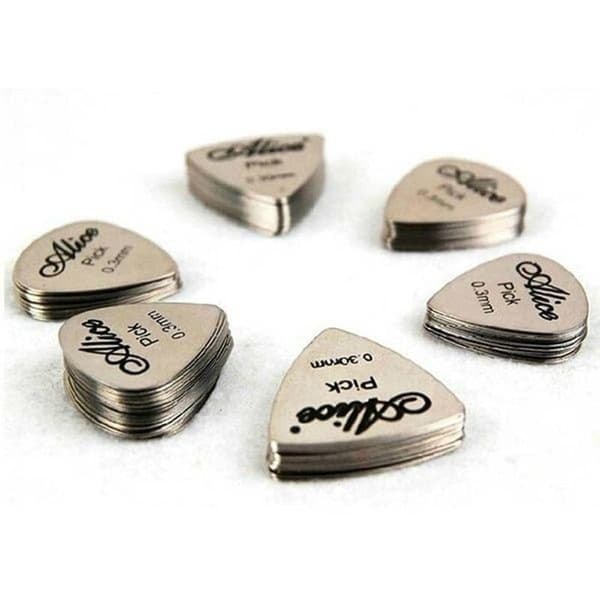 /QD/ Plektrat ruostumattomasta teräksestä - 10 kpl - 3 mm