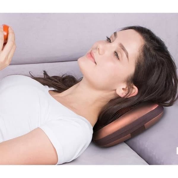 /QD/YOLISTAR Shiatsu niskahierontatyyny, 8 rullaa 3D-vaivaustyyny hierontalaite selälle/niskalle/kohdunkaulalle/niskalle/olkapäälle