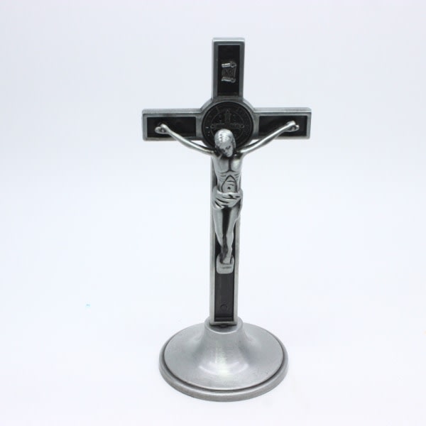 2:a krucifix Staty Skulptur Kors Jesus Kristus Ornament Dekor Trädgård Katolska kapellet