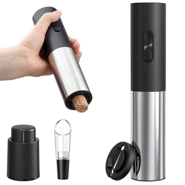 Electric Wine Opener set - Corkscrew - 4-piece_QQ