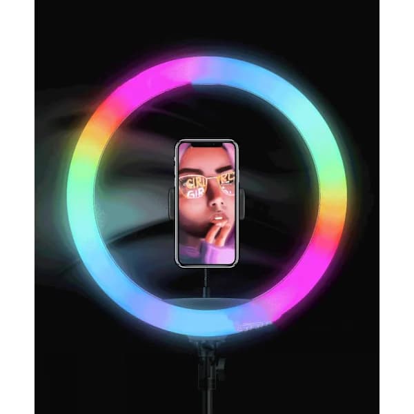 Ringlampe - RGB Ring Fill Light USB-drevet Fill Light til Selfie Live Broadcast