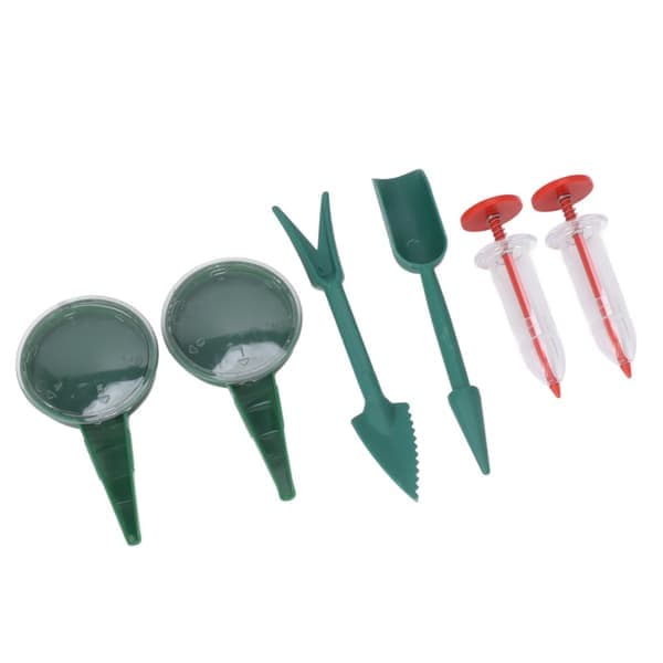 Mini Handheld Seed Spreader Tool Kit for Carrot Salad Grass Spinach Seed - 6 Pieces