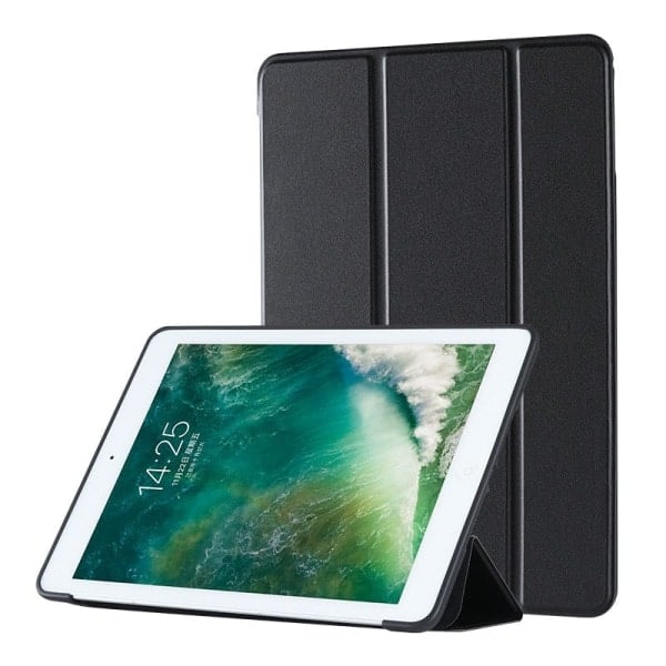 iPad 6/5 sukupolven taitettava suojakuori musta*QN