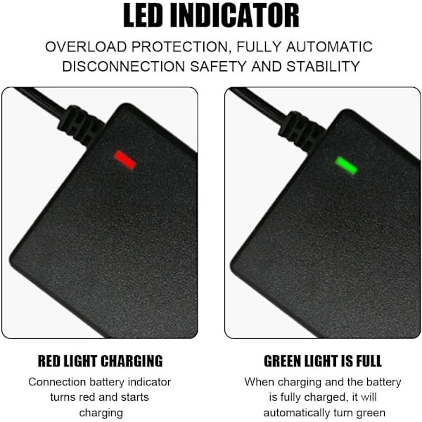[QD] 42V 2A batterioplader DC5.5x2.5 hurtigopladning universal til 36V lithiumbatteri 100-240V EU - stik