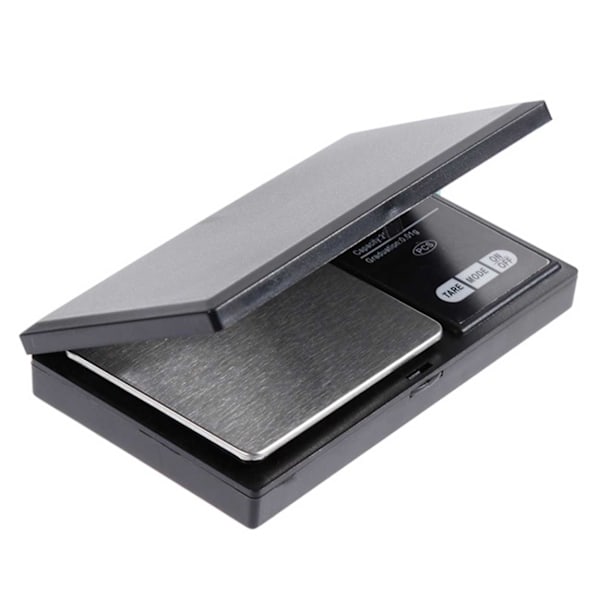 Sammenleggbar Digital Lommevekt / Mini Vekt / Smykkevekt (0.01-200g) svart black