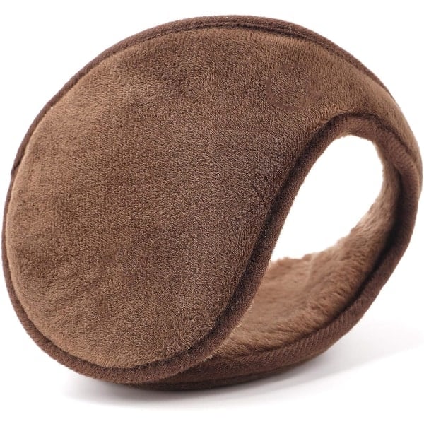 Ørevarmere til mænd og kvinder Klassisk fleece unisex varme vinterhatte kaffe˜QD