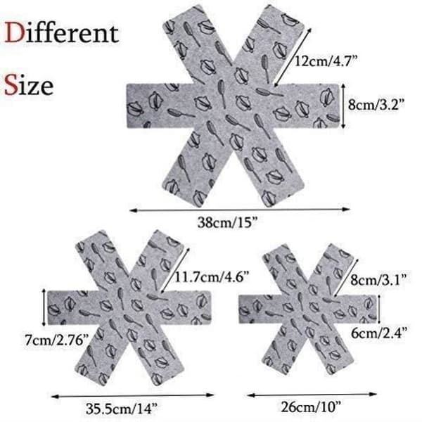 /QD/ Pan and Pot Protectors, Pan Protectors - 3 Sizes (38cm, 35cm, 26cm) - 15pcs