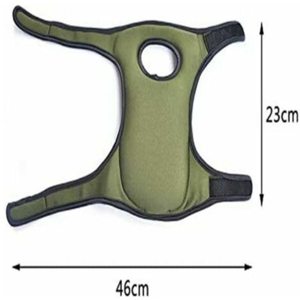 QQU-Knäskydd i Svamp, 1 Par Skyddande Knäskydd i Memory Foam för Trädgårdsarbete 23x46cm (Grön)