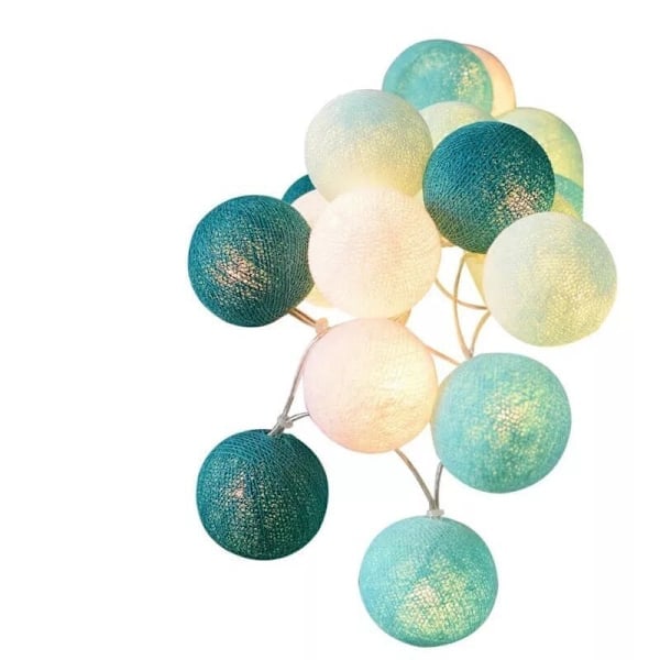 [QD] Meter 40 LED-lampor rottingboll bomullsboll ljusslinga Jul ins dekorativa lampor sovrum små blinkande lampor