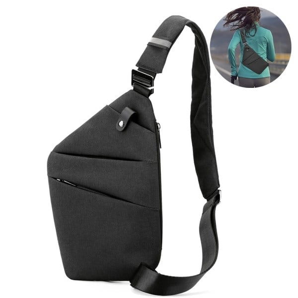 [QD] Stöldskydd Crossbody Väska Lätt Ryggsäck för Resor