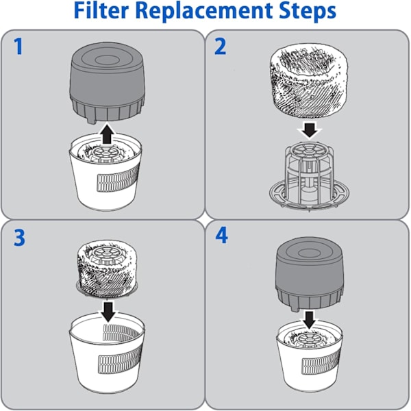 QU*FY2402/30 erstatningsfilter kompatibelt med Philips HU4816 luftfukter filter, 2-pakning