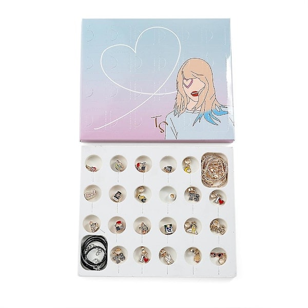 [QD] Taylor Swift Adventskalender Armbånd 2023 Jul Ferie Fødselsdag Nedtællingskalender Med 24 Gaver Til Børn Voksne Fans