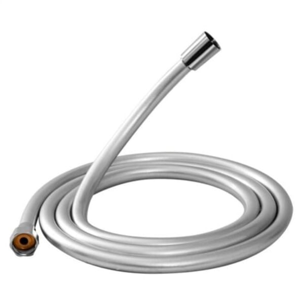 QU/1.2m Fleksibel Bruseslange, Badeværelsesbruserør, Anti-knæk, Blank Finish, 1/2\" Universal Gevindforbindelse, Forkromet