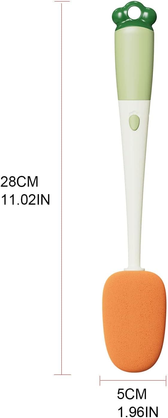 Pullosivellin, pullosivellin, puhdistussivellin, 3-in-1 puhdistussivellin, sienisivellin, rakojen sivellinpää, pehmeä kumisivellinpää, 2 kpl