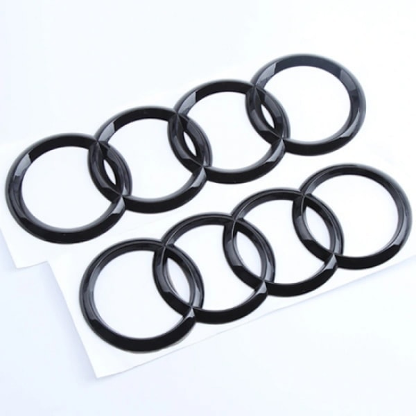 [QD]2 Audi lyse sorte forreste og bageste emblemringe A1 A3 A4 A5 273MM 1