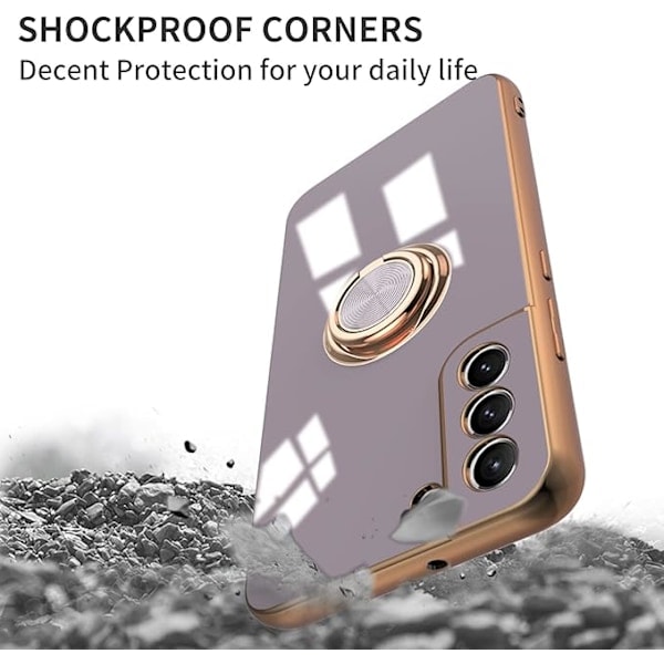 [QD] Kompatibelt cover til Samsung Galaxy S21 FE med ringholder
