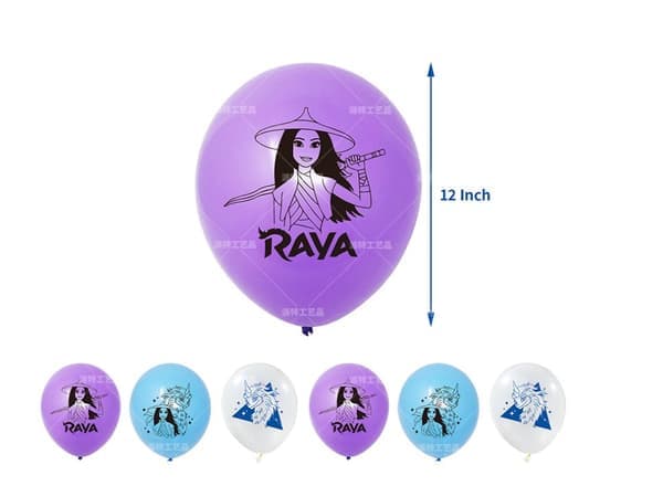 Raya og den sidste drage Børnefødselsdag Ballongbue