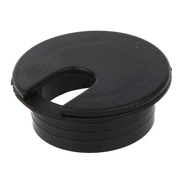 10 stk. 35 mm sorte kabelgennemføringer kabeludtag skrivebordsbord tråd