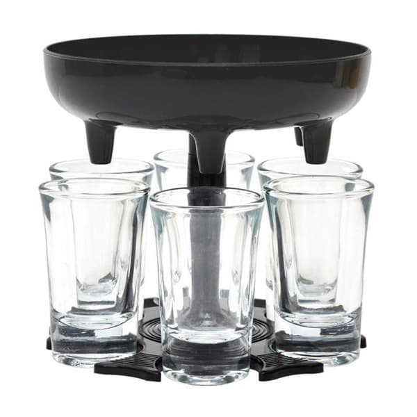 Dispenser med 6 Shotglas