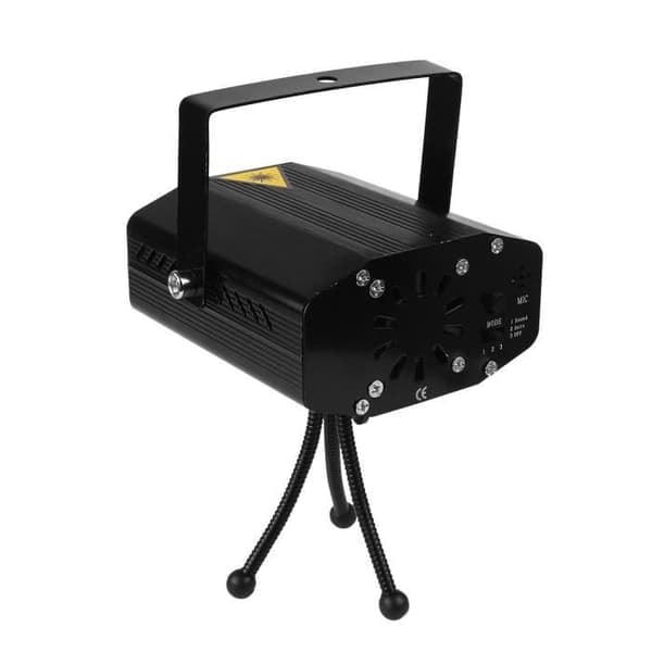 /QD/Mini Laser DJ-belysning 100mw Party Light Spel R&amp;G Projektor Fjärrkontroll