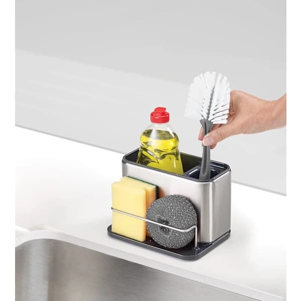 Oppbevaring/Organisator for vask, svampstativ, børste og oppvaskmiddel