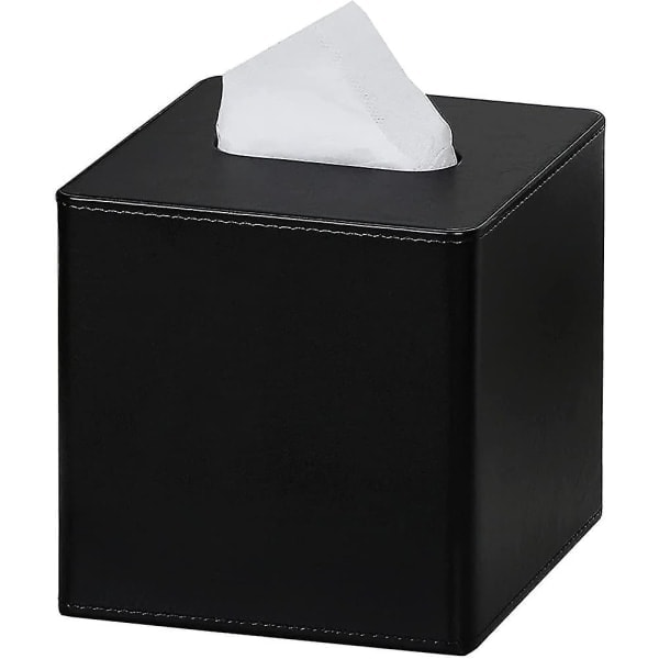 \"QD\" Fyrkantig Tissue Box i PU-Läder