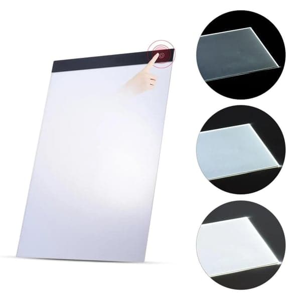 LED Tegnebrett A4 lysbord med USB