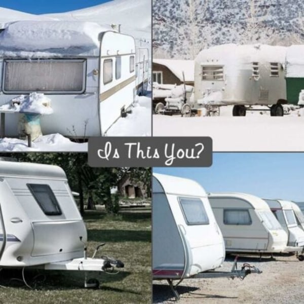 QU/Grå Trækstangsafdækning, Beskyttelsesafdækning til Campingvogne og Trailere, Universal Trailerafdækning, Caravan Trækstangshovedafdækning