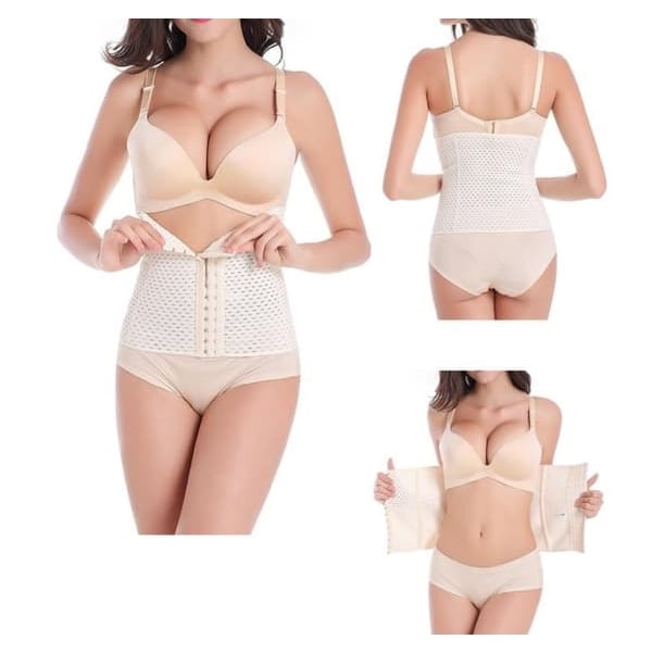 /QD/Träningskorsett / Waist Trainer för Timglasfigur - Beige