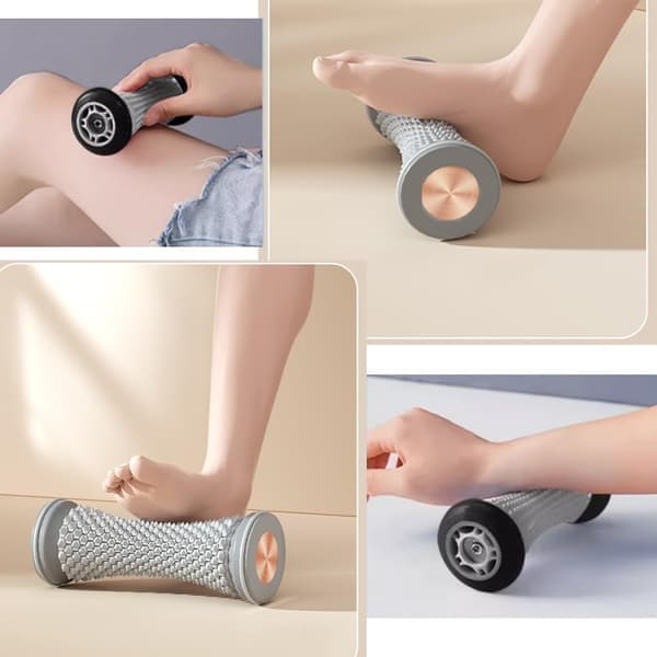 Fotmassagerulle Manuell fottränare, Multifunktionell fotmassage, Grå