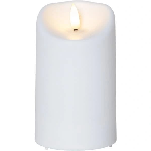 QU-LED blockljus med timer, vit INOMHUS/UTOMHUS Vit Vit Vit 13 cm,A