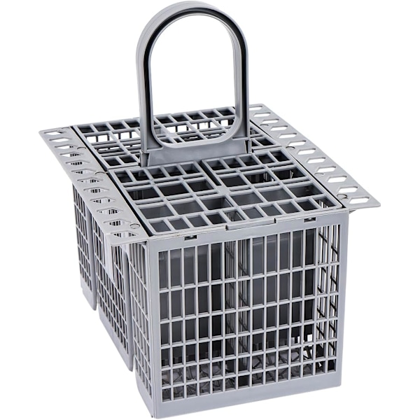 QU*WuYan Universal bestickkorg för nedre korg 20,8 x 16 cm, för Bauknecht Ikea 488000386607 för WFC WIC WBC diskmaskin värmebeständig (grå)