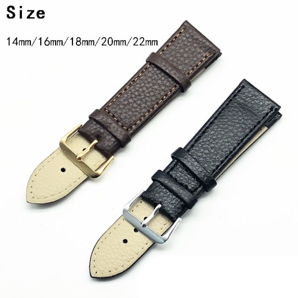 3ST Klockarmband Watch SVART 18MM svart