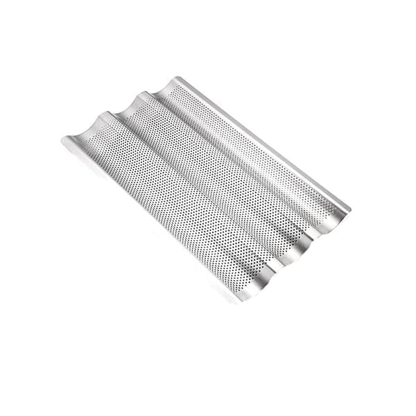 Bakeplate for Baguette, i rustfritt stål