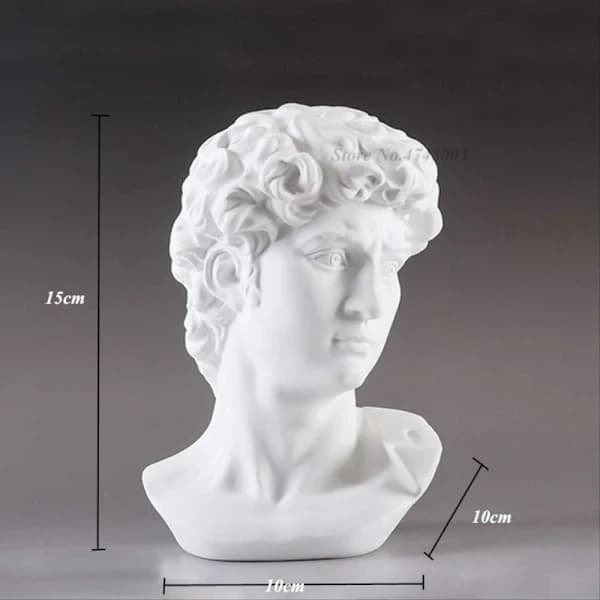 QU-Gresk mytologi David hode byste statue mini Europa Mhelangelo H,A
