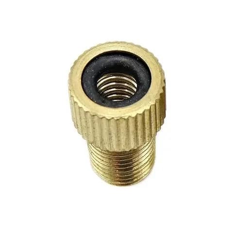 Ventiladapter i mässing - Konvertera till - Pumpa däck med standard cykelpump eller luftkompressor (4-pack)