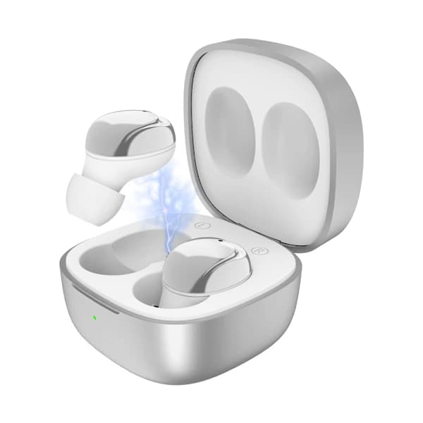 Trådløse Bluetooth-øretelefoner Stereoheadset-spillheadset (hvit)