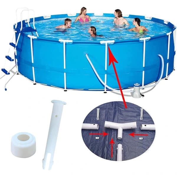 QU-12 st Poolstift, Stift Ersättningsstift, Plastpooltätningar, Plaststift, Pooltätningar, Stift För Poolram, Pool,A