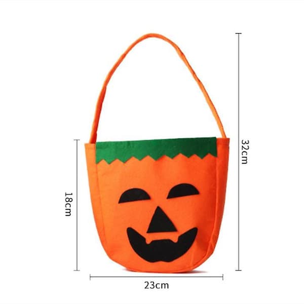 QQ-Halloween kurpitsakassi kangaskassi karkkipussi 2kpl