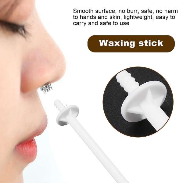 60st Nose Wax Stick Applikator Spatlar Plast Nos Waxing Strips Nos Clean Ögonbryn Noshår R