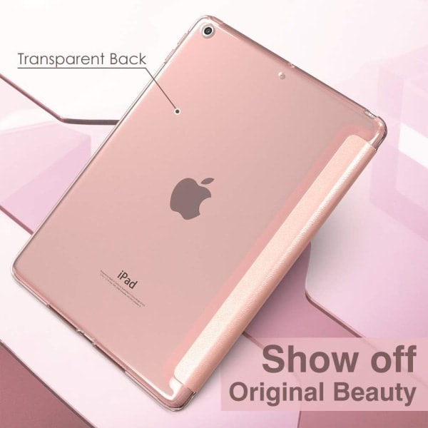 \"QD\" Deksel for nye iPad 9. generasjons deksel, mykt TPU transparent frostet skall Slim beskyttende deksel