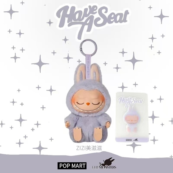 Labubu Dukke Første Generation Labubu Nøglering Mart Høj Kvalitet Macaron Blind Box Plyslegetøj Monster Labubus La Bubu Original D