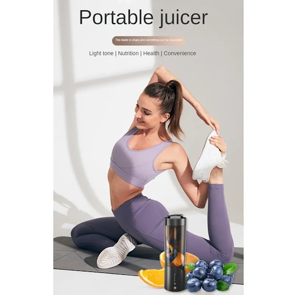 QU.Portabel Blender Juice Blender För Shakes Och Smoothies Personlig Blender Mini Juicekopp För Resor Kontor