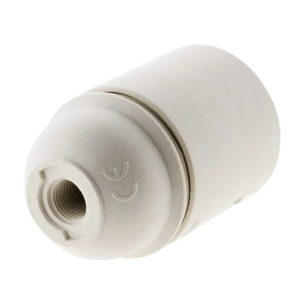 QU-E27 Glat Hvid Termoplastfatning [Energiklasse A]