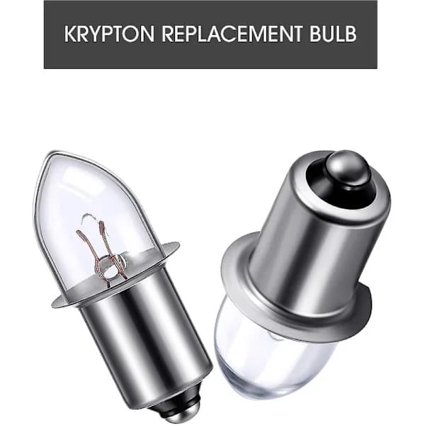6-volt/ 4D-4,8-volt 0,75A Bajonettbase Krypton Erstatningspære Lommelyktpærer (3-pakning) 3 3