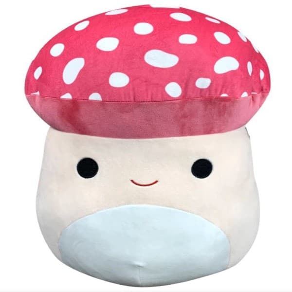 \"QD\" Squishmallow 8 tommer Malcolm Mushroom Plysjleketøy 1 stk