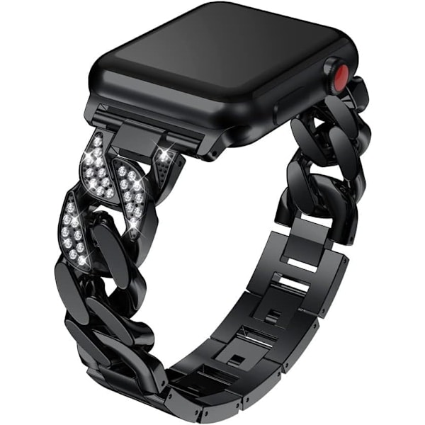 [QD] Kompatibelt med Apple Watch Armband 40mm 38mm, Armband i Rostfritt Stål, Ersättningsarmband