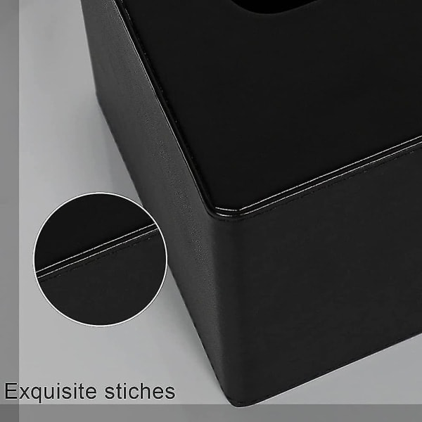 \"QD\" Fyrkantig Tissue Box i PU-Läder