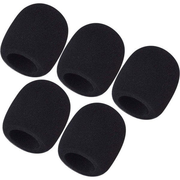 \"QD\" 5-pack Skummikrofonöverdrag för Handhållna Mikrofoner (5-pack)